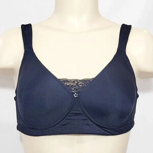 Jodee 811 Surgical Soft & Smooth Mastectomy Molded Cup Wire Free Bra 34A Black